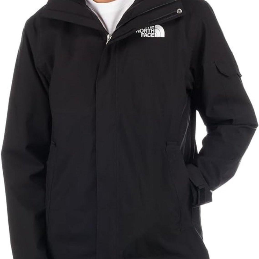 THE NORTH FACE MEN'S TORO PEAK 3 IN 1 TRICLIMATE WATERPROOF HOODED JACKET BLACK